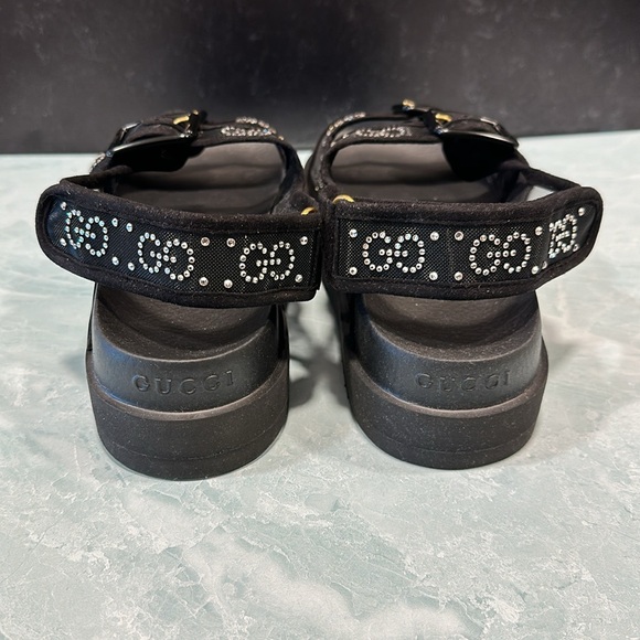 Gucci Dad Style Sandal w/ Crystals Size 8.5 - Picture 7 of 13